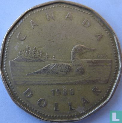 Canada 1 dollar 1988 - Image 1