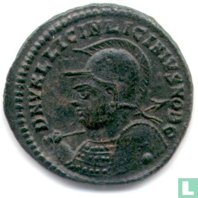 Romeinse Keizerrijk Heraclea AE3 Kleinfollis van Keizer Licinius II 321-324 - Afbeelding 2