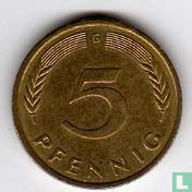 Duitsland 5 pfennig 1990 (G) - Afbeelding 2