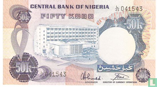 Nigeria 50 Kobo ND (1973-78) P14g - Afbeelding 1