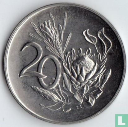 Afrique du Sud 20 cents 1966 (SUID-AFRIKA) - Image 2