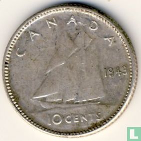 Canada 10 cents 1943 - Afbeelding 1