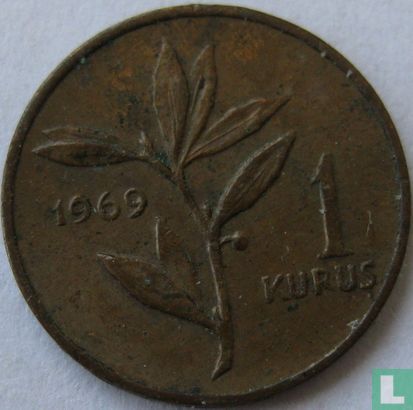 Turquie 1 kurus 1969 - Image 1