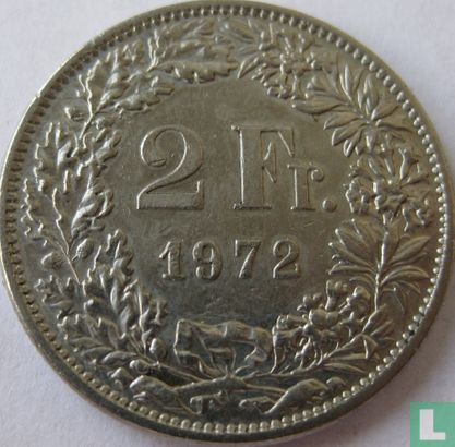 Zwitserland 2 francs 1972 - Afbeelding 1