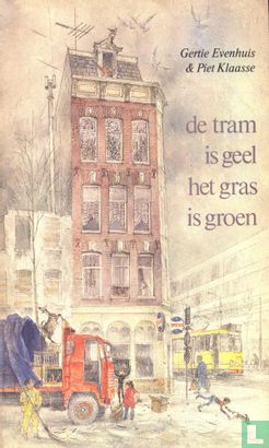 De tram is geel het gras is groen - Image 1