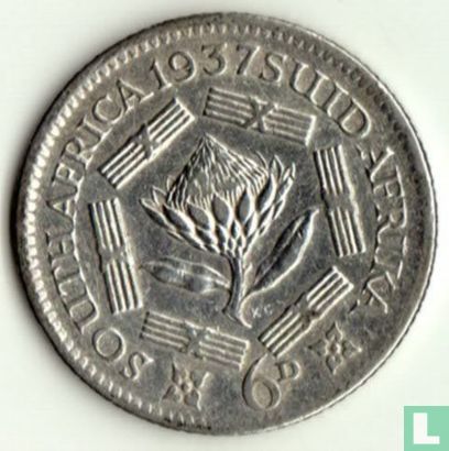 South Africa 6 pence 1937 - Image 1