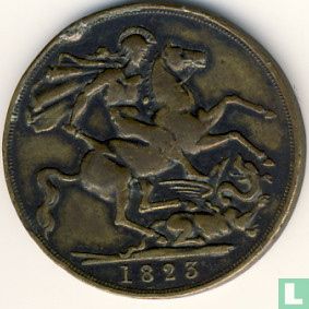 Verenigd Koninkrijk 1 crown 1823 - Afbeelding 1