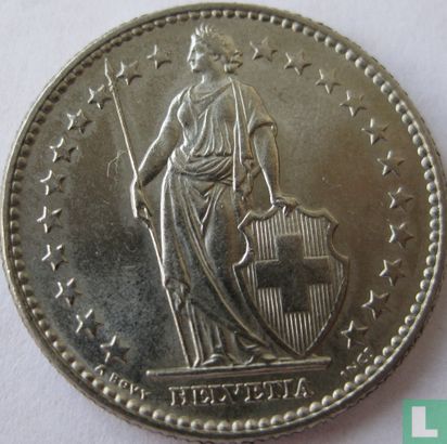 Switzerland 2 francs 1972 - Image 2