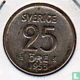 Zweden 25 öre 1953 - Afbeelding 1