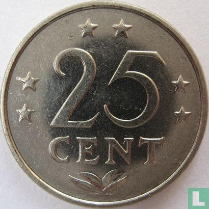 Antilles néerlandaises 25 cent 1979 - Image 2