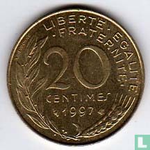 Frankrijk 20 centimes 1997 - Afbeelding 1