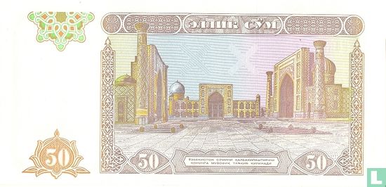 Oezbekistan 50 Sum  - Afbeelding 2