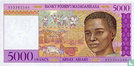 Madagascar 5000 Francs  - Afbeelding 1