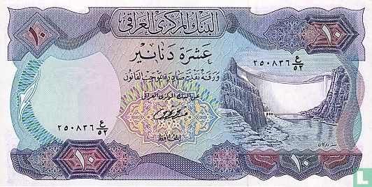 Irak 10 Dinars   - Afbeelding 1