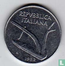 Italien 10 Lire 1982 - Bild 1