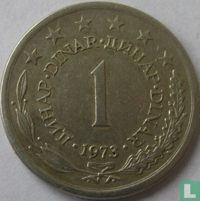 Jugoslawien 1 Dinar 1973 - Bild 1