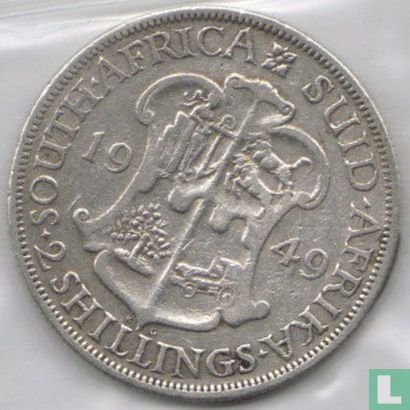 Afrique du Sud 2 shillings 1949 - Image 1