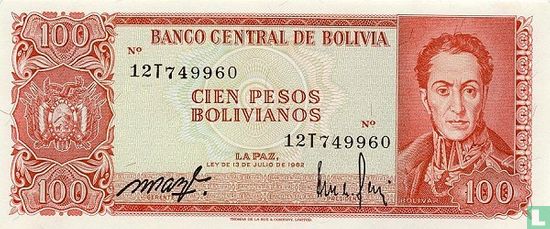 Bolivia 100 Pesos Bolivianos  - Afbeelding 1