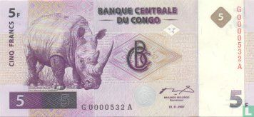 Congo 5 Francs