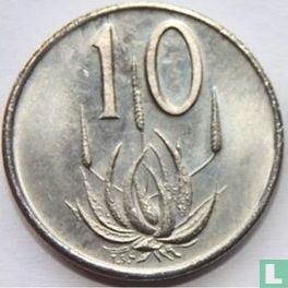 Zuid-Afrika 10 cents 1979 "The end of Nicolaas Johannes Diederichs' presidency" - Afbeelding 2