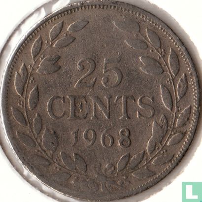 Liberia 25 cents 1968 - Image 1
