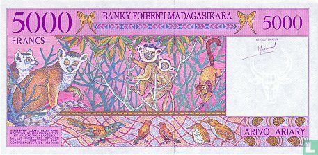 Madagascar Francs 5000 - Image 2