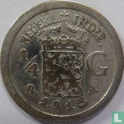 Nederlands-Indië ¼ gulden 1915 (type 2) - Afbeelding 1