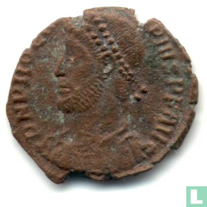 Roman Empire Constantinopolis Kleinfollis Emperor Procopius AE3 365-366 - Image 2
