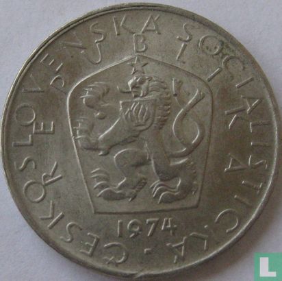 Tchécoslovaquie 5 korun 1974 - Image 1