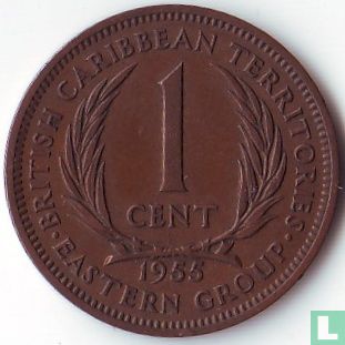 Britse Caribische Territoria 1 cent 1955 - Afbeelding 1