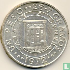Dominicaanse Republiek 1 peso 1972 "25th anniversary of the Central Bank" - Afbeelding 1