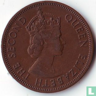 Territoires britanniques des Caraïbes 1 cent 1955 - Image 2