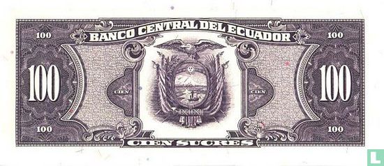 Ecuador 100 Sucres  - Afbeelding 2