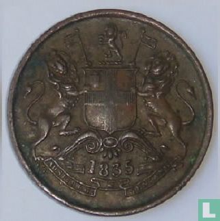British India ½ anna 1835 (29.7 mm) - Image 1