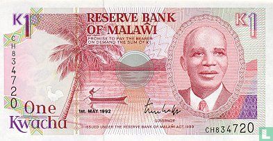 Malawi 1 Kwacha 1992 - Afbeelding 1