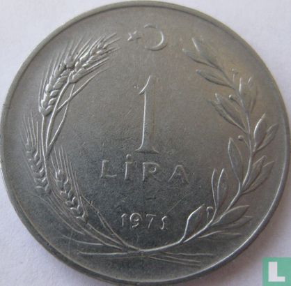 Turkije 1 lira 1971 - Afbeelding 1