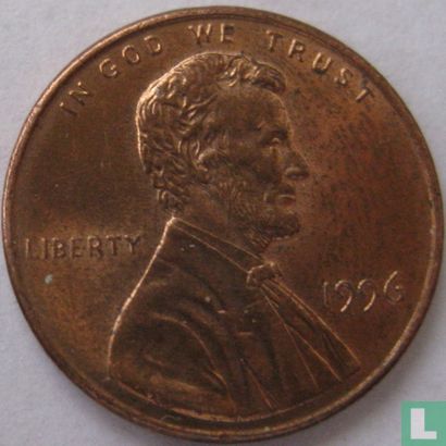 United States 1 cent 1996 (without letter) - Image 1