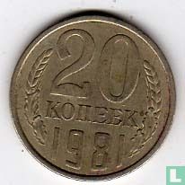 Russie 20 kopecks 1981 - Image 1
