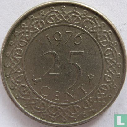 Suriname 25 cents 1976 - Image 1