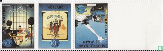 Joost Veerkamp Kuifje parodie postzegels 