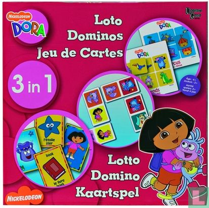 Dora 3 in 1 Lotto Domino Kaartspel