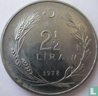 Turkey 2½ lira 1978 - Image 1