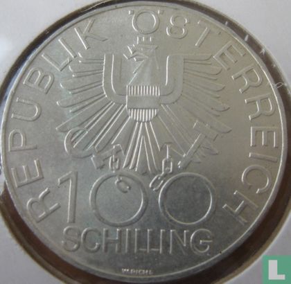 Austria 100 schilling 1979 "200th anniversary of Inn District" - Image 2