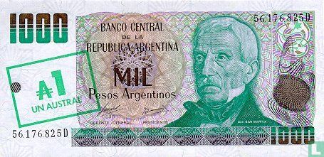 Argentine 1 Austral 1985 - Image 1