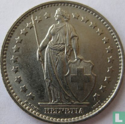 Zwitserland 1 franc 1968 (B) - Afbeelding 2