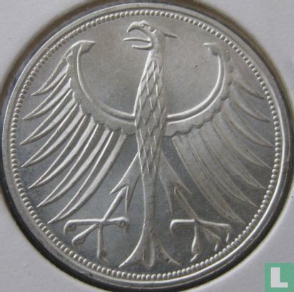 Allemagne 5 mark 1974 (F) - Image 2