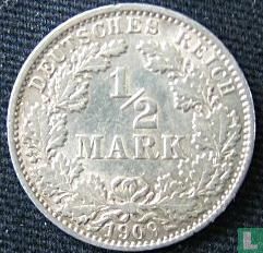 Empire allemand ½ mark 1909 (J) - Image 1