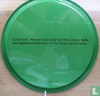 Coca-Cola Olympische Spelen 1996 metalen onderzetter "Dressuur" (groen) - Afbeelding 2