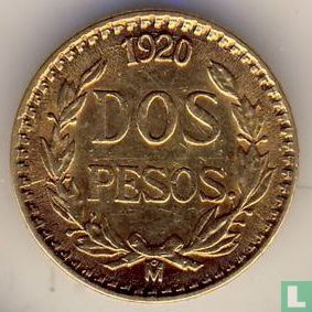 Mexique 2 pesos 1920 - Image 1