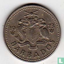 Barbade 25 cents 1973 (sans FM) - Image 1